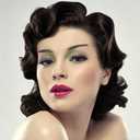 Brown Vintage Wig for Women Short Curly Shoulder Length Wig 1940s 1950s Retro Wig for Halloween Cosplay Daily Use
