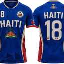 Haiti Soccer Fans Jersey Pride Proud Haitian Football Lovers T-Shirt, Large