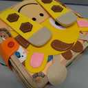 Giraffe Busy Book for Toddlers 1-3, Montessori Toys Toddler Busy Board for 1 Year Old, Felt Quiet Book Sensory Learning Activity Books, Airplane Car Travel Toys, Gifts for Boys Girls 1+