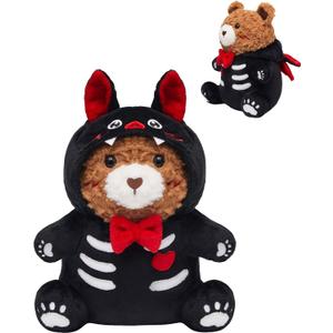 OLAOLA Halloween Bat Bear Plush 14.5 Inch Cute Bear Stuffed Animals Plush Toy Soft Doll Pillow for Kids Adults