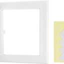 PATIKIL Access Panel for Drywall 7x7 Inch, 1 Set ABS Plastic Wall Hole Cover Access Door with Double-Sided Tape for Wall Ceiling Electrical, White