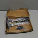 4 Pack - 11 inch Black Hidden L Shelf Bracket (1/5 Inch Thicked) Iron Floating Shelf Brackets Rustic Industrial Metal Brackets for Shelf Support