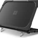 Batianda Heavy Duty Case for 13.8 inch Microsoft Surface Laptop 2024 (7th Edition) with Fold Kickstand Includes Keyboard Cover Screen Protector - Shockproof Stylish & Durable Protective Cover, Black