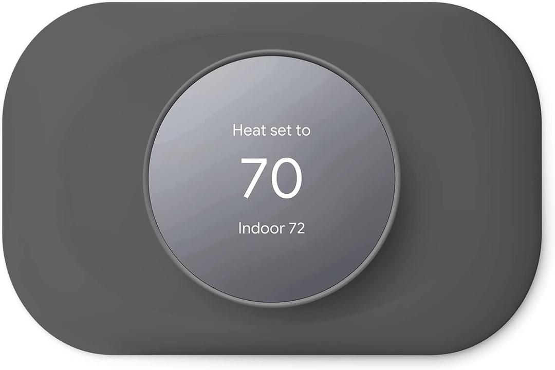 Compatible with Google Nest Thermostat 2020 Wall Plate Cover - Petrichor Nest Thermostat Trim Kit, Made for Google Nest Thermostat 2020, Cover Imperfections Easy to Install - Charcoal (Gray)