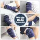 Elbow Heating Pad, Arm Heating Pad, Adjustable Heating Pad for Arm and Elbow for Arthritis Tennis Elbow Pain Relief, 4 Heat Levels 3 Timers Auto Off, Extra Long 6.6 ft Cord, Blue