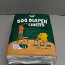 PAWPANG Disposable Dog Diaper Liners Booster Pads for Male & Female Dogs, 100ct, 5 Sizes Options, Doggie Diaper Inserts fit Most Types of Dog Diapers - Pet Belly Bands & Male Wraps (X-Small (100 ct))