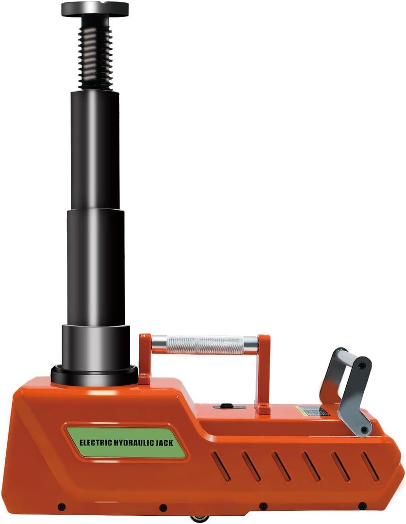 E-HEELP Electric Car Jack 15 Ton, 12V DC Heavy Duty Electric Hydraulic Car Floor Jack with LED Light for RV, Sedan, Van, SUV, Trucks, (7.8-20.4 inches)