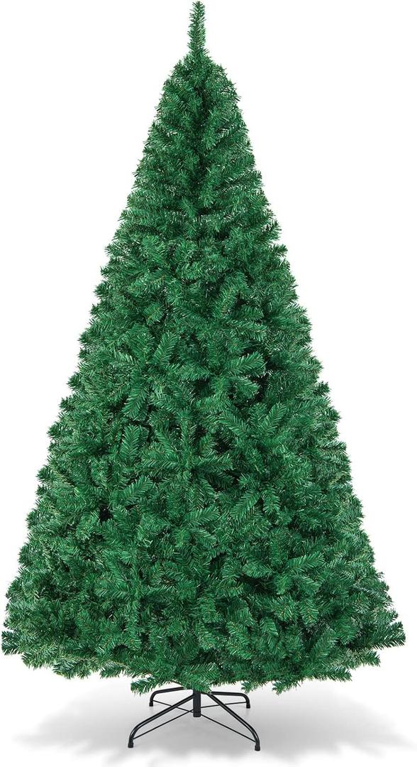 8Ft Artificial PVC Christmas Tree W/Stand Holiday Season Indoor Outdoor Green