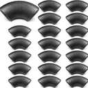 20 Pack 1-1/2" Carbon Steel 90° Butt Weld Elbow, Beveled Ends, Weldable Pipe Fitting, Sandblasted & Oiled Finish for Structural, Industrial, Fabrication Use