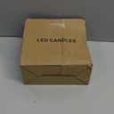 2Pack Christmas LED Flameless Candles Flickering, Battery Operated Wax Candles with Timer Remote, Realistic Pillar Candles with Forest Deer Decal for Home Decorations Christmas Gifts [Silver, 3"X6"]