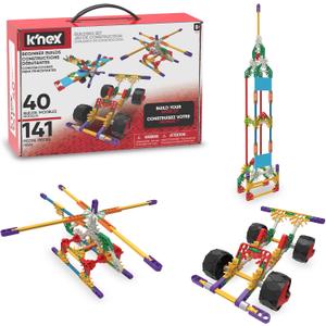 K'NEX - 40 Model Building Set 141 Pieces, STEM Toy, Engineering Play, Creative Construction Ages 5+