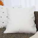 Halloween Ghost Pillow Covers 18x18 inch Set of 2 White Soft Plush Faux Fur Decorative Cushion Covers for Couch Sofa Bed Porch Living Room Halloween Decor (Graceful Gost)