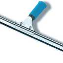 18-Inch Heavy-Duty Window Squeegee with Rubber Blade, Ideal 15 Degree Angle. Color Blue
