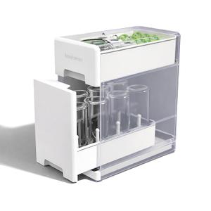Baby Brezza Covered Drying Rack & Countertop Organizer - Vertical Bottle Storage with Lid - Fits Large 8 Bottle Capacity Plus Accessories to Keep Items Tidy
