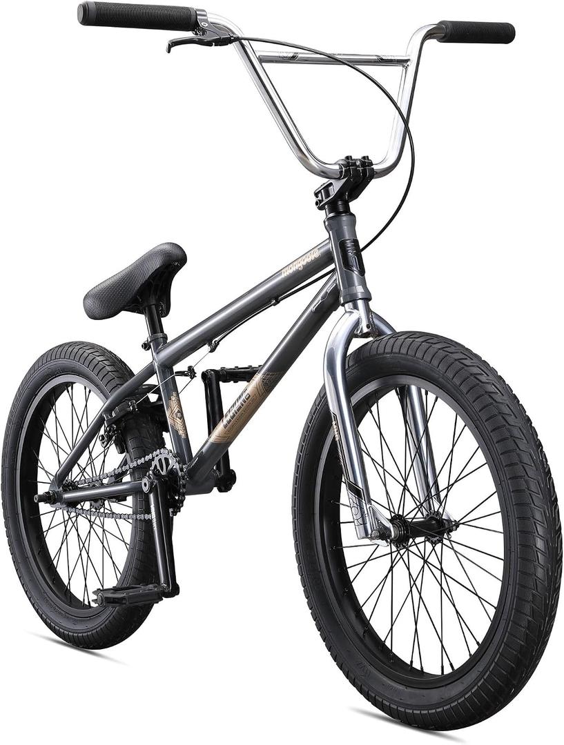 Mongoose Legion Kids Freestyle BMX Bike, Intermediate Rider, Boys and Girls Bikes, 20-Inch Wheels, Hi-Ten Steel Frame, Micro Drive 25x9T BMX Gearing