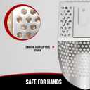 Sand Scoop for Metal Detecting, Stainless Steel Metal Detector Scoop, Sand Sifter for The Beach with Long Fiberglass Handle, Metal Detector Accessories, Metal Detecting Shovel, Sand Flea Rake