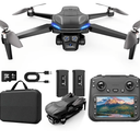 ScharkSpark 4K GPS Drone with Camera for Adults with 4.5” HD Screen Controller, Brushless Motor, Includes SD Card, 60-Min Flight Time, Auto Return, Follow Me, Under 249g, Great Gift for Beginner
