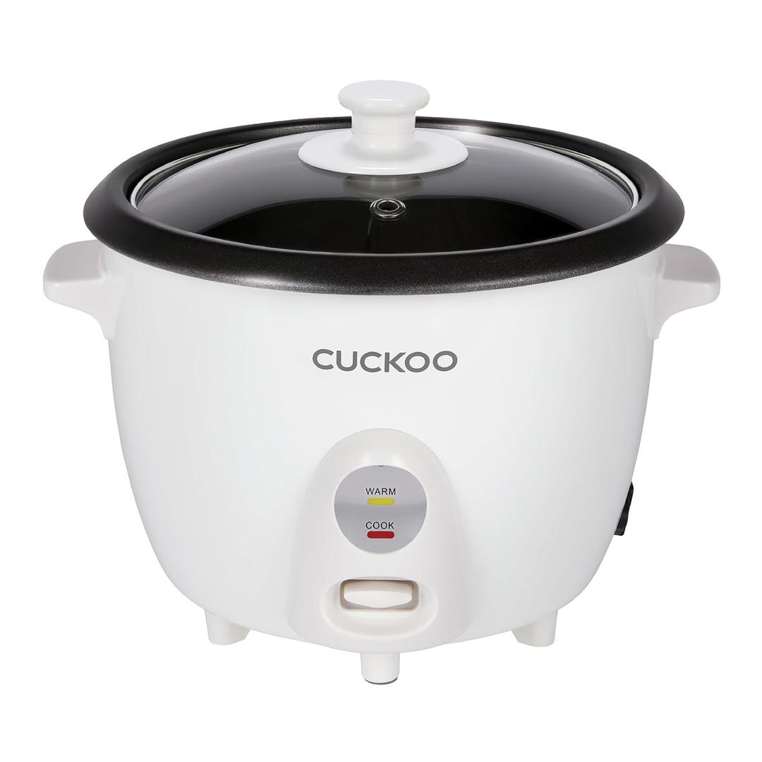 CUCKOO One-Touch Rice Cooker and Warmer, 12-Cup Cooked, White, CR-0601C