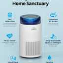 COWAY Air Purifiers for Home up to 810 ft, HEPA Filter and Carbon Filter for Smoke, Allergies, Pet Dander, Odor, AQI Monitor, Auto Mode, Timer, Filter Indicator, Night Light, 100 White