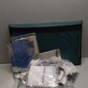 Outdoor Heated Cat House in Winter,Extremely Insulated & Weatherproof,Elevated Feral Cat Shelter with Waterproof Eaves & Escape Door for Outside Stray Barn Cat (Dark Green,L) (25.6"L x 16.5"W x 18.5"H)