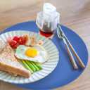 KooMall 12 10 8 Inch Multi-use Microwave Mat, Trivet, Pot Holders, Drying, Baking, Place Mat, Utensils Rest, Silicone Cover Pad for Hot Pot Pans Bowls Plates Dishes Kitchen Counter,Heat Resistant,Blue