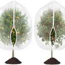 afzdby Large Garden Mesh Netting with Zipper and Drawstring,Plants Cover Protection from Anti Birds,Bugs,Cicadas,and Insects-Pest Barrier Bag for Blueberry Bushes,Tomatoes,Citrus,Fruit Tree