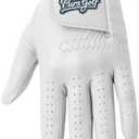 PUR3 Multipack Colored Cabretta Leather Golf Gloves Men | Includes Putting Aim Ball Marker | Golf Glove Men Left Hand and Right Hand