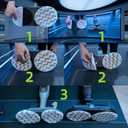 20 Pack Disposable Spin Mop Replacement Pads for Bissell Spinwave 20393,20399,3897A,23157, 23159,2124, 3712,2037,2039A for Hard Floor Steam & Scrub Mops, Gray