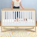 Simmons Kids Quiet Nights Dual Sided Baby Crib Mattress & Toddler Mattress - Sustainably Sourced Core - Waterproof - Hypoallergenic - GREENGUARD Gold Certified (Natural) - Ideal Firmness - Made in USA, 1 Count