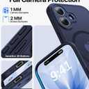 Faiono Magnetic for iPhone 17 Case [Full Camera Protection][Military-Grade Protection][Compatible with MagSafe] Shockproof Protective Slim Phone Case for iPhone 17, Titanium Blue