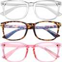 5 Pack Reading Glasses for Women Men, Blue Light Blocking Computer Readers UV Glare(Multicolor, 1.0x)