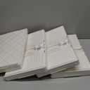 3 Tier Plastic Storage Bins with Lids 35QT, Stackable Storage Containers with Wheels, Folding Storage Boxes, Extra Large Collapsible Storage Bins, White