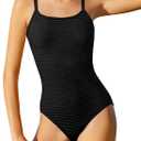 Girls Swimsuit Criss Cross One Piece Swimsuits Wrap Tie Back Sheer Mesh Bathing Suit with Gold Metal Swimwear 11-12Y
