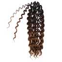8Packs Curly Crochet Hair Boho Ocean Wave Crochet Hair 12Inch Pre Looped Crochet Hair for Black Women Pre Twisted Bench Curl Crotchet Hair(1B/33/30, 18inch)