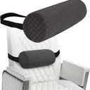 Lumbar Roll Pillow for Lower Back, Lumbar Support Foam Roll Cushion with Pillowcase and Upgraded Strap for Office, Chair, Car, Seat Pain Relief & Improving Posture 