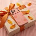 for iPhone 17 Pro Max Case Pink Flowers Floral Print | Shockproof Soft Silicone TPU Protective Cover for Girls Women, Fashion Design with Camera Protection, Wireless Charging