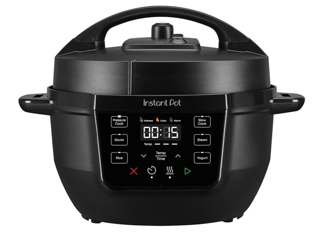 Instant Pot 4QT RIO Mini 7-in-1 Multi-Cooker, Pressure Cooker, Slow cook, Saut, Steam, Rice Maker, Yogurt, & Warmer, Black, 4 Quarts