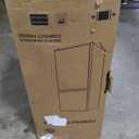 4.8 Cu. Ft. Fridge with Freezer, 2-Door Mini Fridge with Freezer, Adjustable Thermostat Small Refrigerator, Dorm Refrigerator for Apartment, Office, Kitchen, Black