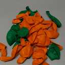 Orange and Green Balloons for Graduation Baby Shower Wedding Birthday Family Parties Decoration, 80Pcs 12inch