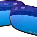 OOWLIT Replacement Lenses Compatible with Oakley TwoFace XL OO9350 Sunglass (Ice)