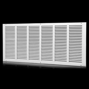Return Vent Cover 30 x 12(Duct Opening Size),Air Return Vent Cover,Flat Vent Cover,Return Air Grilles,Outer Dimensions:31.75"Wx13.75"H(30"W x 12"H, Duct Opening)