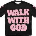 SOLY HUX Women's Letter Graphic Tees Crew Neck Short Sleeve Summer Tops Funny Tshirts Streetwear (M)