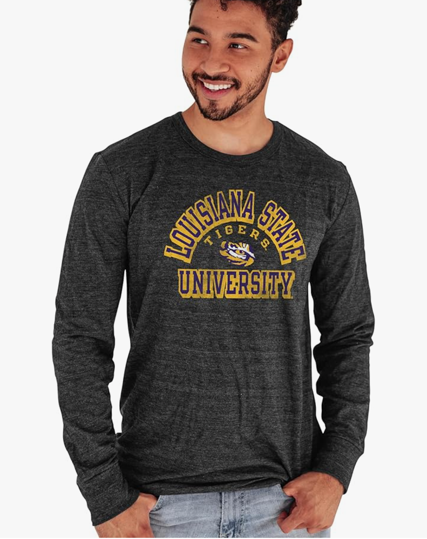 Blue 84 Men's Long Sleeve T Shirt Tri-Blend M