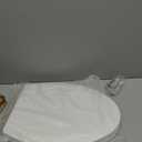 Bemis 1500EC Durable Wood Toilet Seat with Easy Clean Hinges, Made in USA, Elongated, White