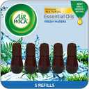 Air Wick Essential Mist Refill, 5 Count, Fresh Waters, Essential Oils Diffuser, Air Freshener