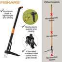 Weed Puller, Stand-Up Weed Puller Tool with Long Handle & 4-Claw Steel Head, 3-Sectioal Pole Design, Garden Hand Weeding Tool - Easily Remove Weeds Without Bending, Pulling,or Kneeling