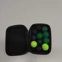 12 Pack Silicone Magnetic Sensory Fidget Balls for Adults and Teens(14+), Silent Office Desk Stress Balls, Fun Textured Design, Suitable for Autism, ADHD, Anxiety (Black & Green)