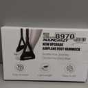 Airplane Foot Hammock, No Collapse Foot Rest for Plane Travel with Extended Adjustment Strap, Portable Desk Foot Hammock with Thickened Foam, Foot Sling Travel Essentials to Relax Your Feet