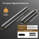 6FT Adjustable Wheelchair Ramp Telescoping Ramps for Wheelchairs Portable Wheelchair Ramps for Steps Home Threshold Doorways with Storage Bag 600 LBS Capacity Aluminum Ramps