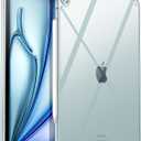 JETech Clear Case for iPad Air 13-Inch M4/M3/M2 (2026/2025/2024), Anti-Yellowing Transparent Shockproof Slim Tablet Back Cover with Hard PC Back and Soft TPU Bumper